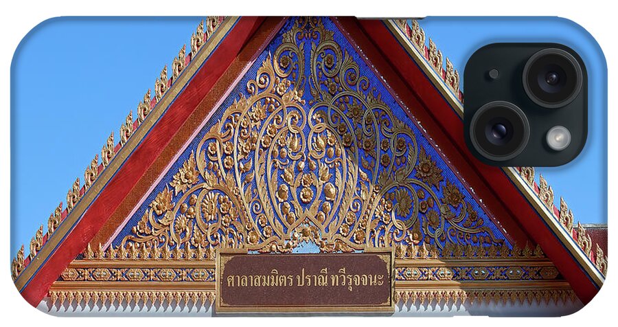 Scenic iPhone Case featuring the photograph Wat Maha Pruettharam Gable DTHB1049 by Gerry Gantt