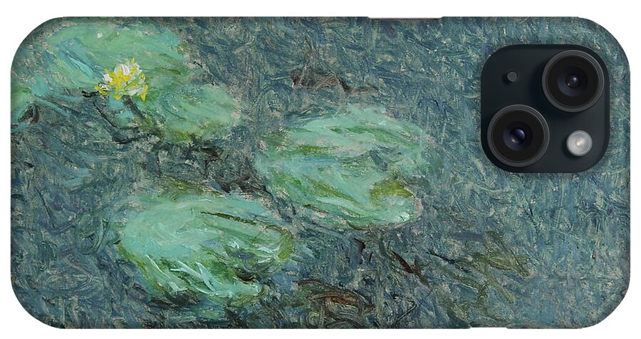 Water Lilies iPhone Case featuring the painting Water lilies nr 10 by Pierre Dijk