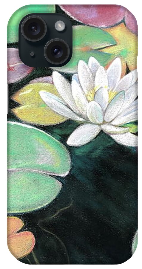 Water Lily iPhone Case featuring the painting Water Lilies by Shirley Galbrecht