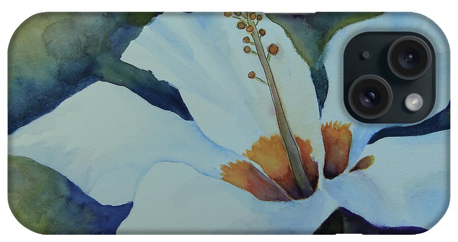 Lily iPhone Case featuring the painting Watercolor Lily by Jeanette French