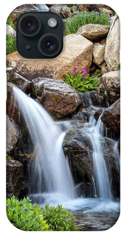 Waterfall iPhone Case featuring the photograph Waterfall - Bighorn Mountains by Aaron Spong