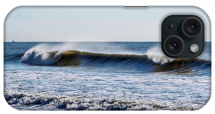 Beach iPhone Case featuring the photograph Wave Mist Photograph by Louis Dallara