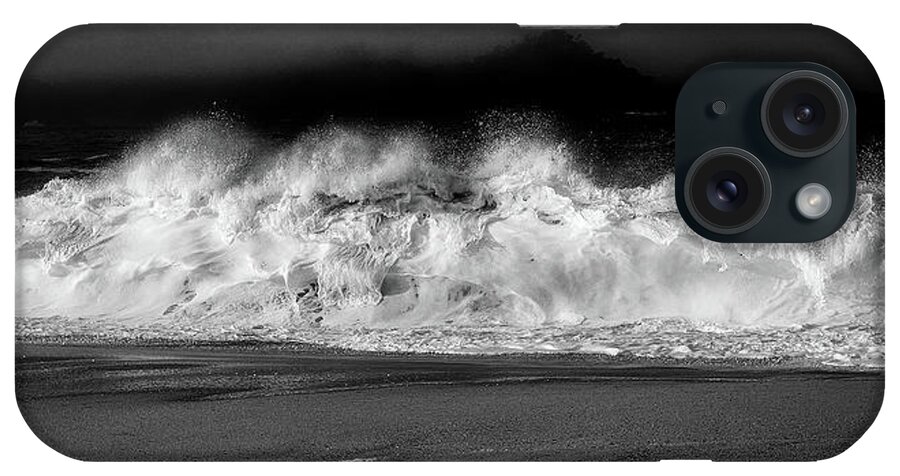 Northern Ca Coast; Santa Cruz; Waves; Storm; Northern California iPhone Case featuring the photograph Waves by Eric Wiles