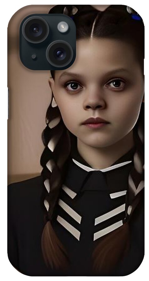 Wednesday iPhone Case featuring the digital art Wednesday's Child by Annalisa Rivera-Franz