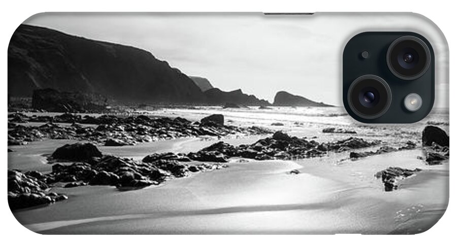 Coast iPhone Case featuring the photograph Welcombe Mouth beach North Devon South West Coast Path by Sonny Ryse