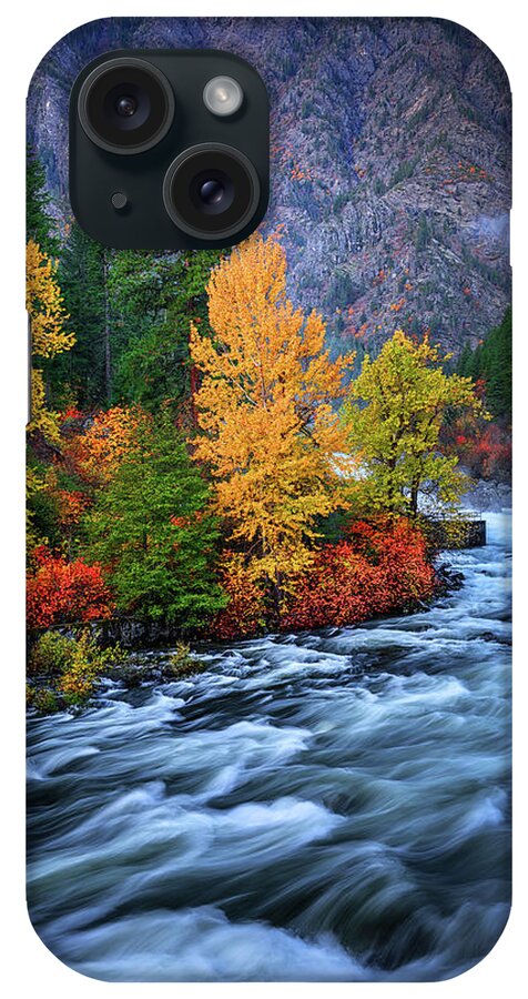 Leavenworth iPhone Case featuring the photograph Wenatchee Autumn Flow by Dan Mihai