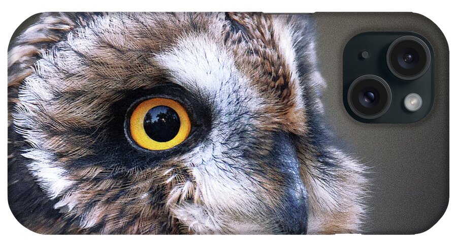 Owl Eye Fine Art Photography Print iPhone Case featuring the photograph What A Hoot by Jerry Cowart