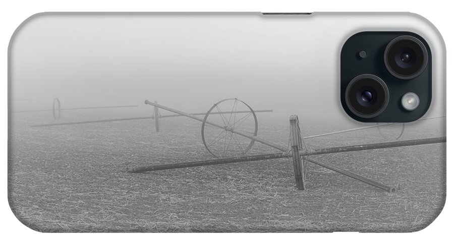 Agricultural iPhone Case featuring the photograph Wheel Lines on Wnter Break by Mike Lee