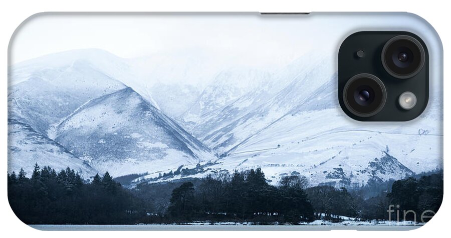 Lake District iPhone Case featuring the photograph White Cold Mountains by Perry Rodriguez