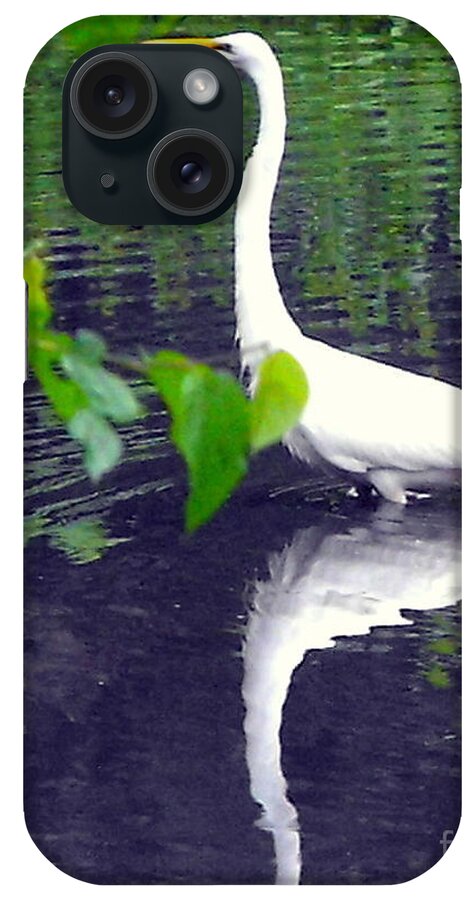 Heron iPhone Case featuring the photograph White Heron by Irene Czys