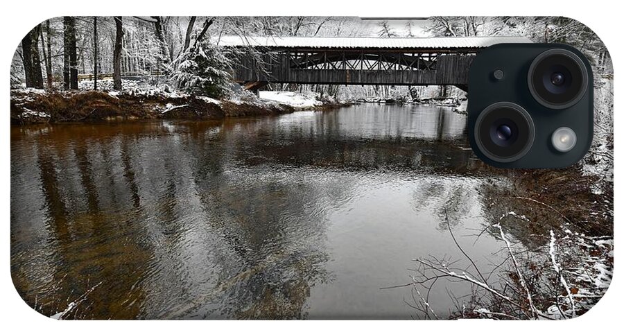 Whittier Covered Bridge iPhone Case featuring the photograph Whittier Covered Bridge by Steve Brown