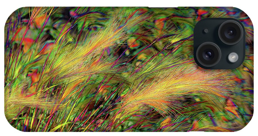 Wild iPhone Case featuring the photograph Wild Grass Abstract by Lorraine Baum