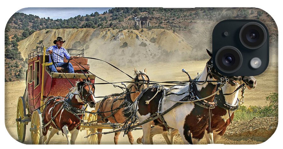 Stagecoach iPhone Case featuring the photograph Wild West Ride by Donna Kennedy