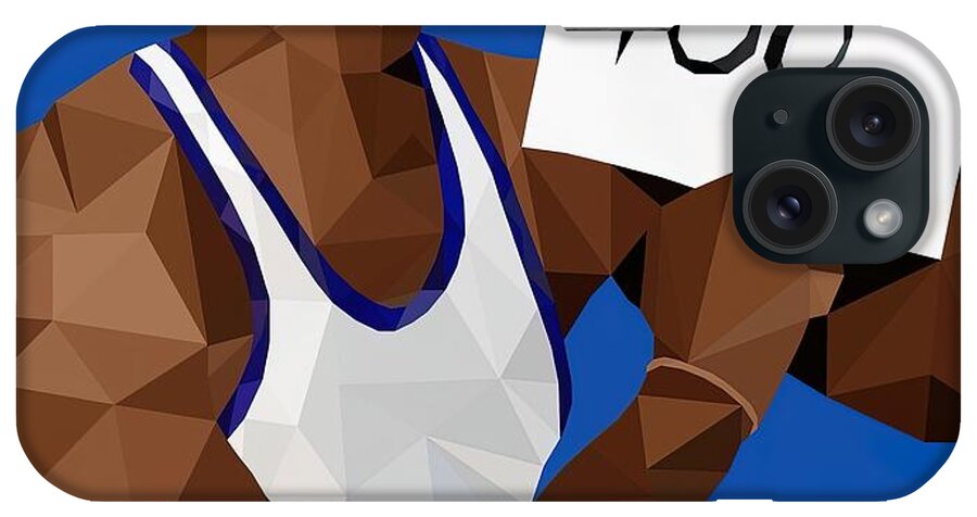  Snow iPhone Case featuring the painting Wilt Chamberlain 100 Points by Richardson Stewart