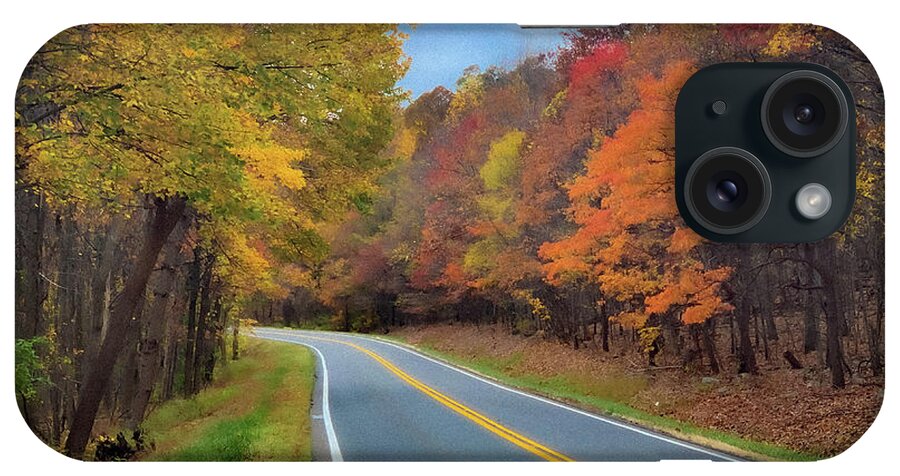 Fall iPhone Case featuring the photograph Winding West Virginia Road in Fall by Lora J Wilson