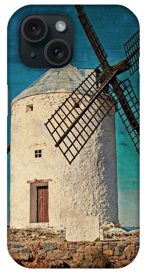 Windmill iPhone Case featuring the photograph Windmill - Consuegra, Spain by Denise Strahm