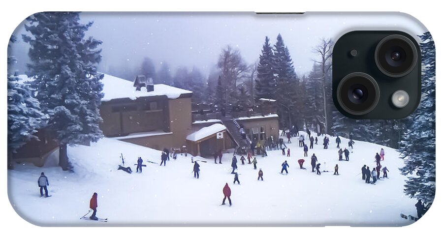 Winter iPhone Case featuring the photograph Winter Fun in Flagstaff by Bonny Puckett