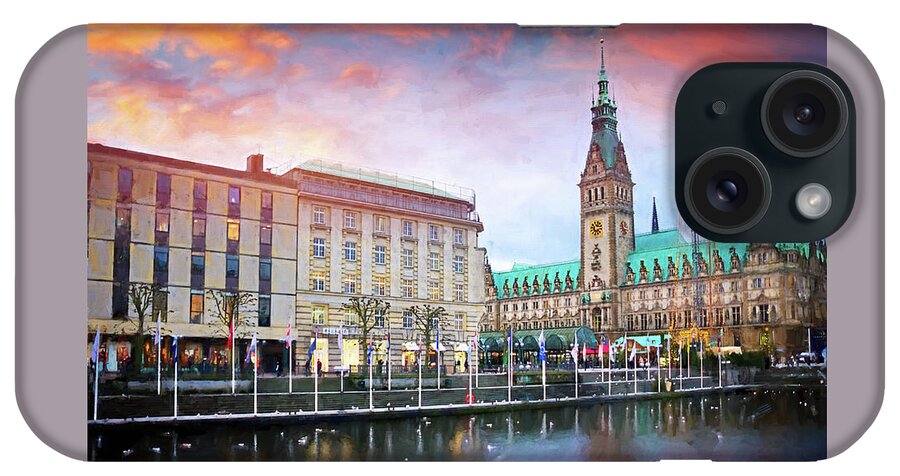 Hamburg iPhone Case featuring the photograph Winter in Hamburg Germany by Carol Japp