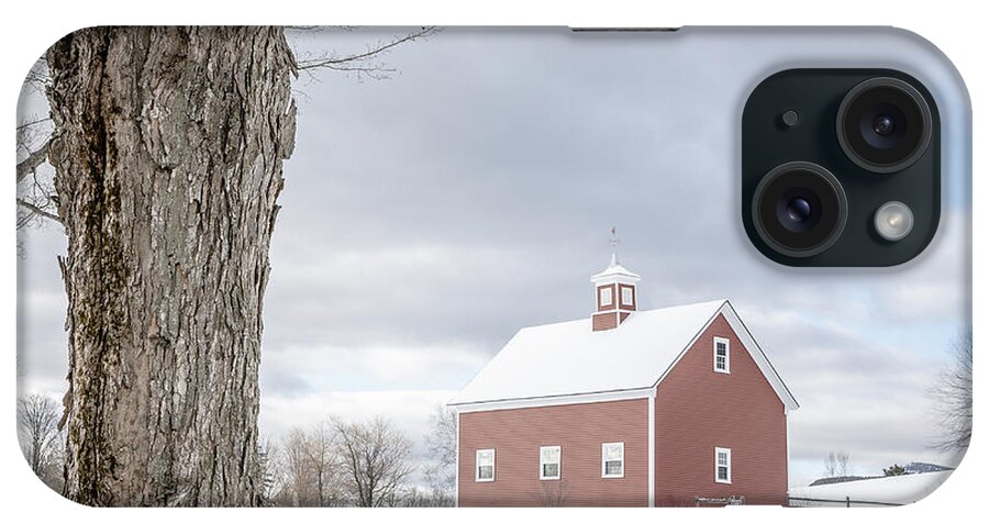 New Hampshire iPhone Case featuring the photograph Winter on the Farm Grantham New Hampshire by Edward Fielding