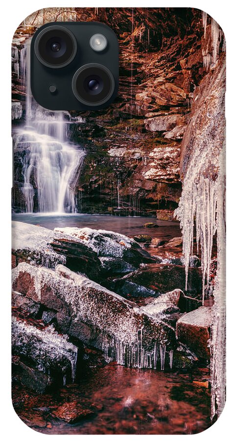 Arkansas Waterfalls iPhone Case featuring the photograph Winter Wonder At Magnolia Falls by Gregory Ballos