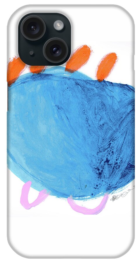 Abstract iPhone Case featuring the painting Wishes 02 by AF Duealberi