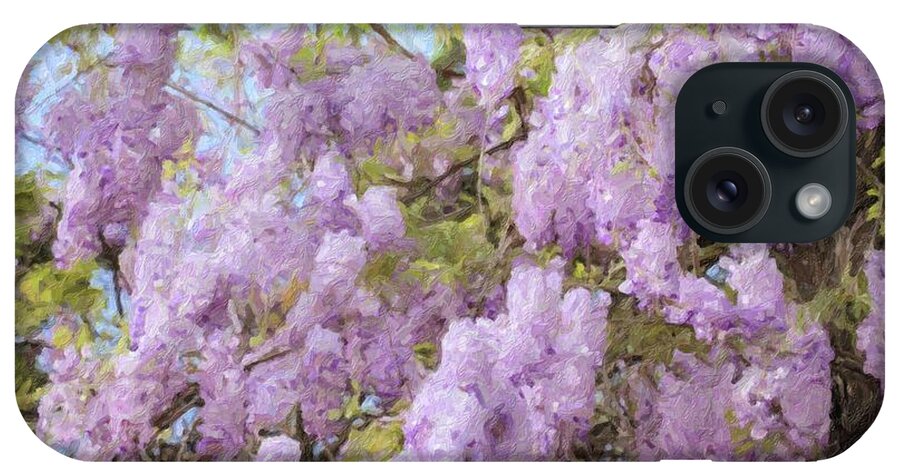 Wisteria iPhone Case featuring the photograph Wisteria Everywhere by Carolyn Ann Ryan