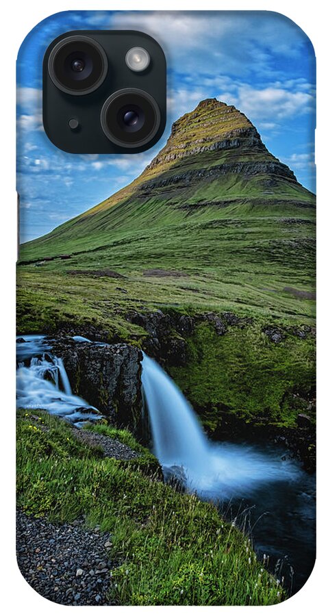 Iceland iPhone Case featuring the photograph Witch's Hat Falls by Tom Singleton