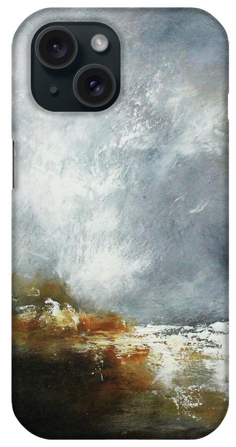 Sunset iPhone Case featuring the painting Without Intention by Patricia Lintner