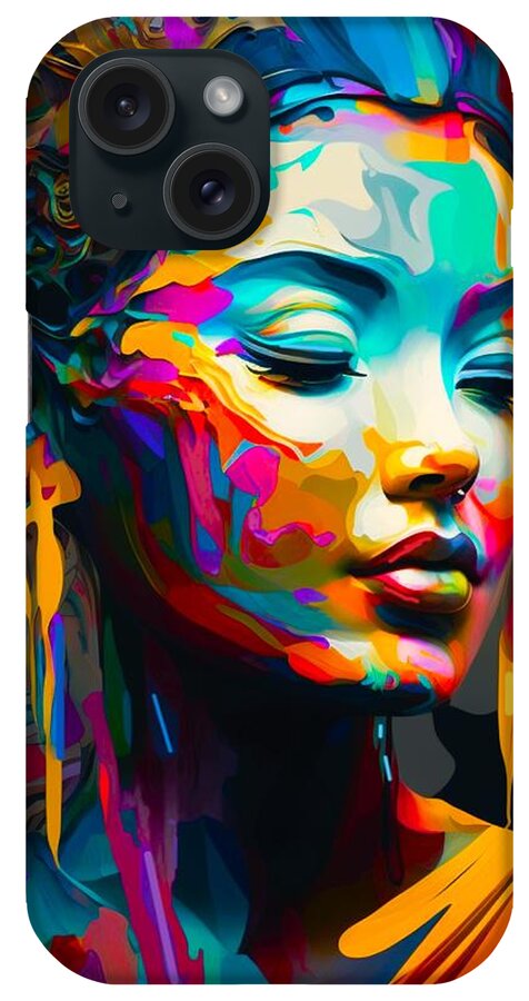 Woman iPhone Case featuring the painting The Crown Art Print by Crystal Stagg