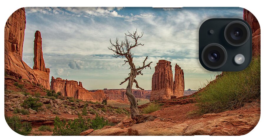Arches National Park iPhone Case featuring the photograph Wonders Along Park Avenue by Darlene Bushue