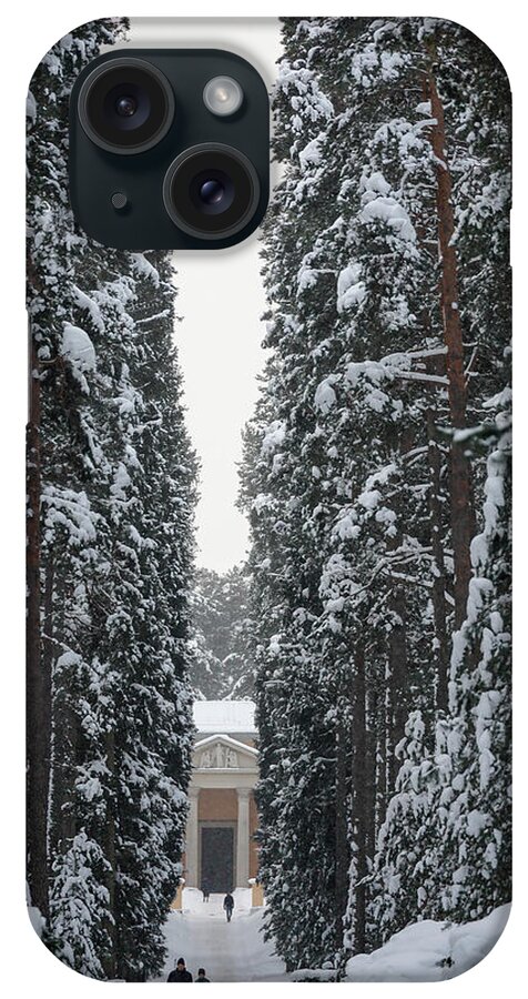 Nordic iPhone Case featuring the photograph Woodlawn cemetery, Stockholm by Alexander Farnsworth