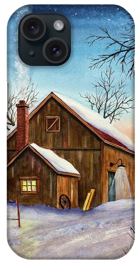 Barn iPhone Case featuring the painting Working Late by Joseph Burger