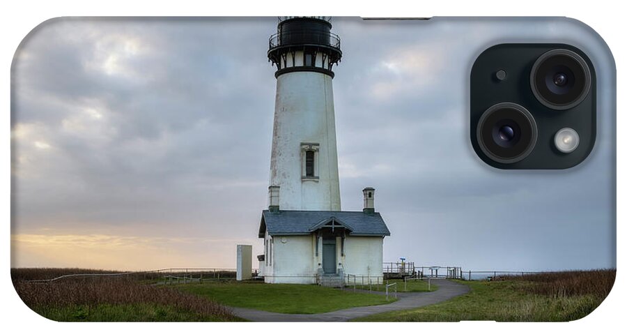 Yaquina Head Lighthouse iPhone Case featuring the photograph Yaquina Head Lighthouse by Catherine Avilez