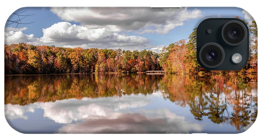 Reflection iPhone Case featuring the photograph Yates Mill Pond Reflection by Rick Nelson