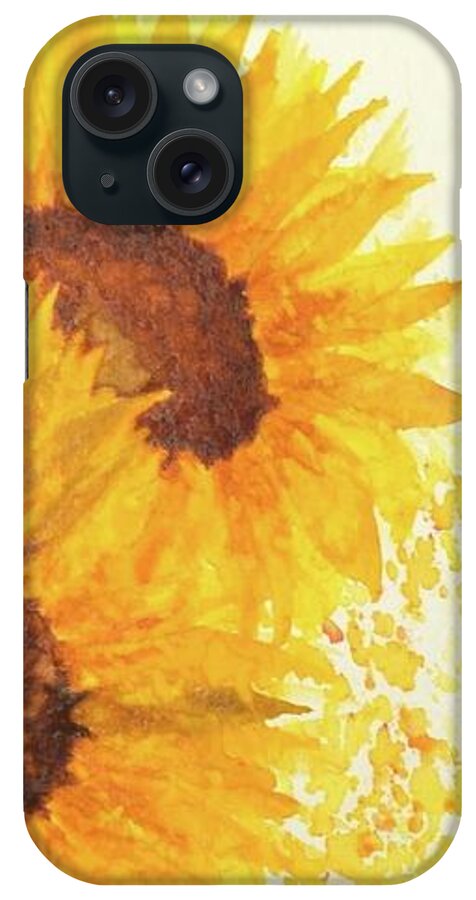 Barrieloustark iPhone Case featuring the painting Yellow No2 by Barrie Stark