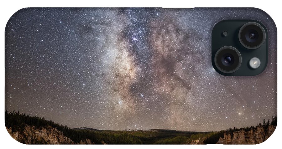 #faatoppicks iPhone Case featuring the photograph Yellowstone at Night by Darren White