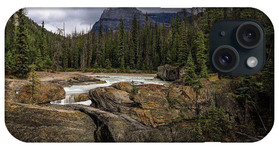 Kicking Horse River iPhone Case featuring the photograph Yoho Natural Bridge by Dan Sproul
