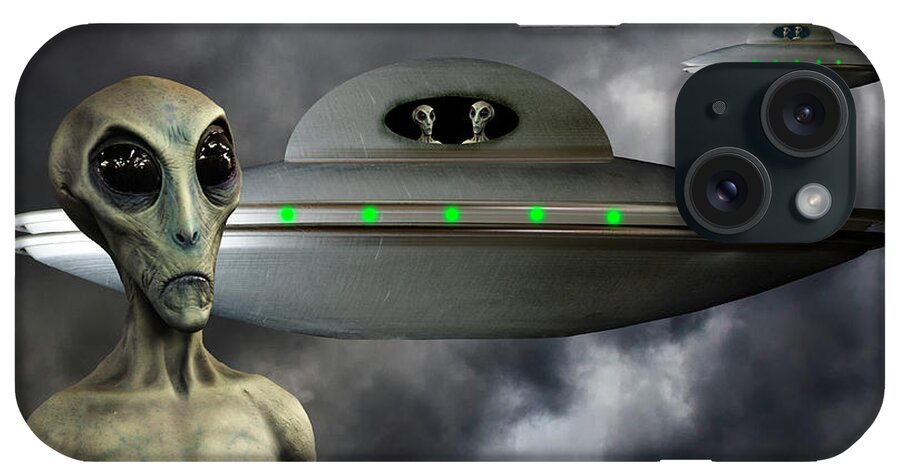 Alien iPhone Case featuring the photograph You Have No Leader??? by Bob Christopher