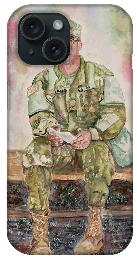 Soldier iPhone Case featuring the painting You've Got This by Barbara F Johnson