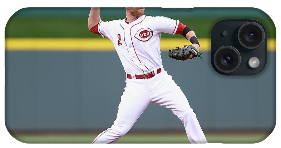 Great American Ball Park iPhone Case featuring the photograph Zack Cozart by Andy Lyons