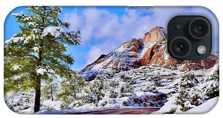 Zion iPhone Case featuring the photograph Zion Mount Carmel Hwy-East Zion by Bnte Creations