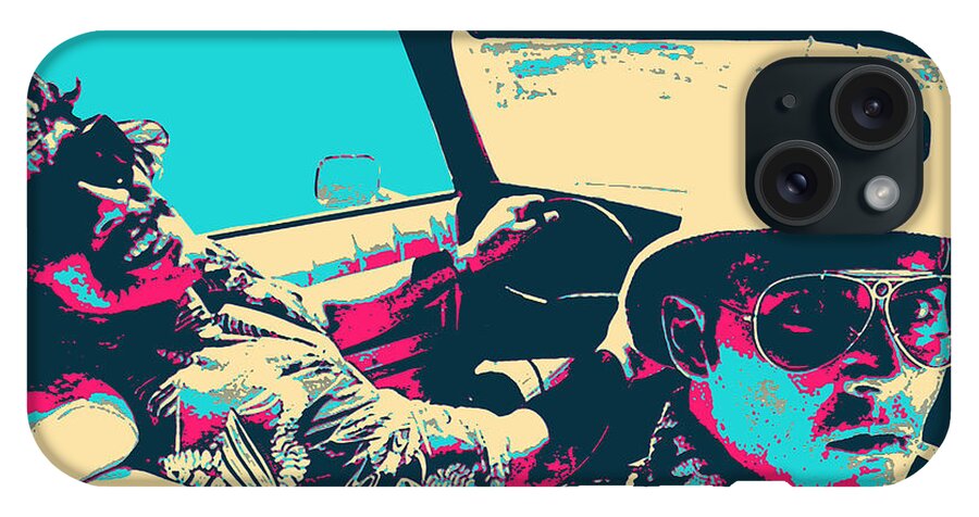 Fear and Loathing in Las Vegas Revisited - Raoul Duke and Dr. Gonzo iPhone  15 Plus Case by Serge Averbukh - Fine Art America