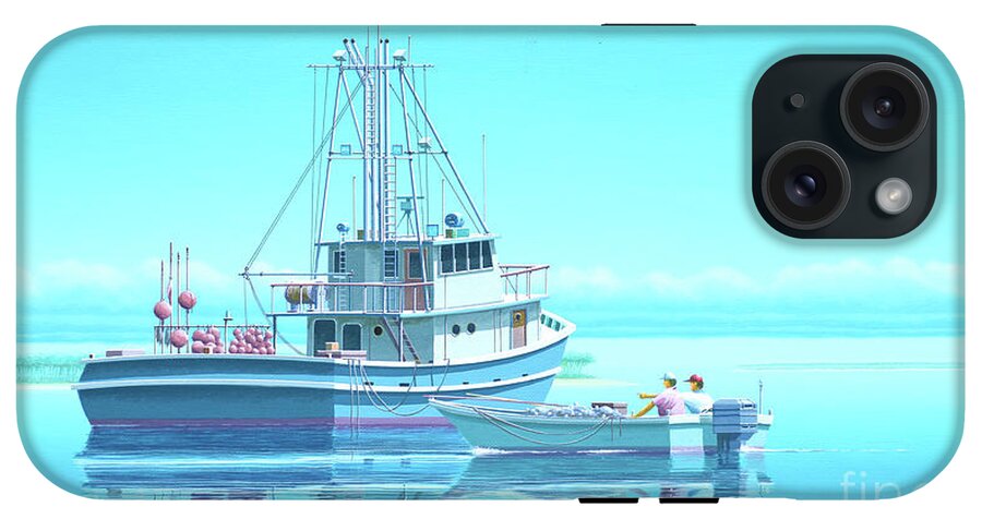 Millennium of Sailing in Marshall Islands - Fishing Vessel iPhone 15 Plus  Tough Case by Keith Reynolds - Wind River Studios - Website
