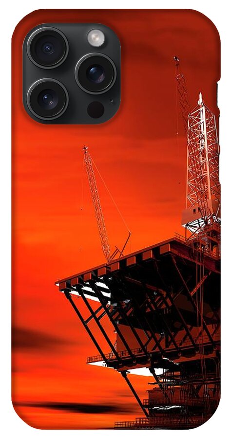 Oil Rig iPhone 15 Pro Max Case by Victor Habbick Visions - Fine Art America