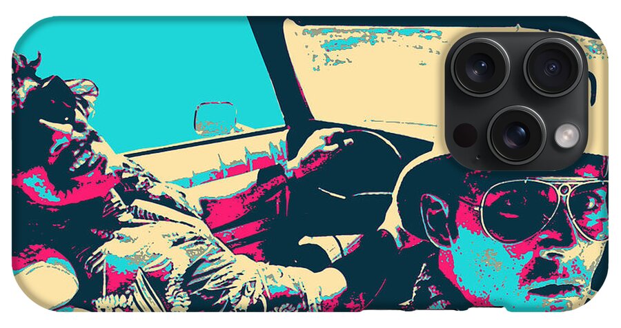 Fear and Loathing in Las Vegas Revisited - Raoul Duke and Dr. Gonzo iPhone  15 Pro Max Case by Serge Averbukh - Instaprints