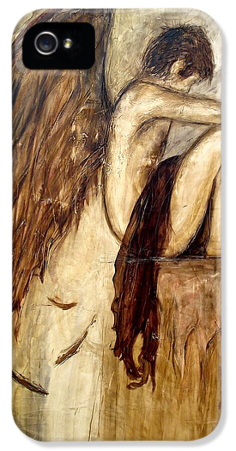Angel iPhone 5 Case featuring the painting Inspiration #2 by Ivan Guaderrama