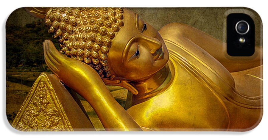 Temple iPhone 5 Case featuring the photograph Golden Buddha #2 by Adrian Evans