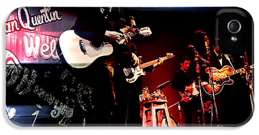 Johnny Cash Paintings iPhone 5 Case featuring the mixed media Johnny Cash #3 by Marvin Blaine