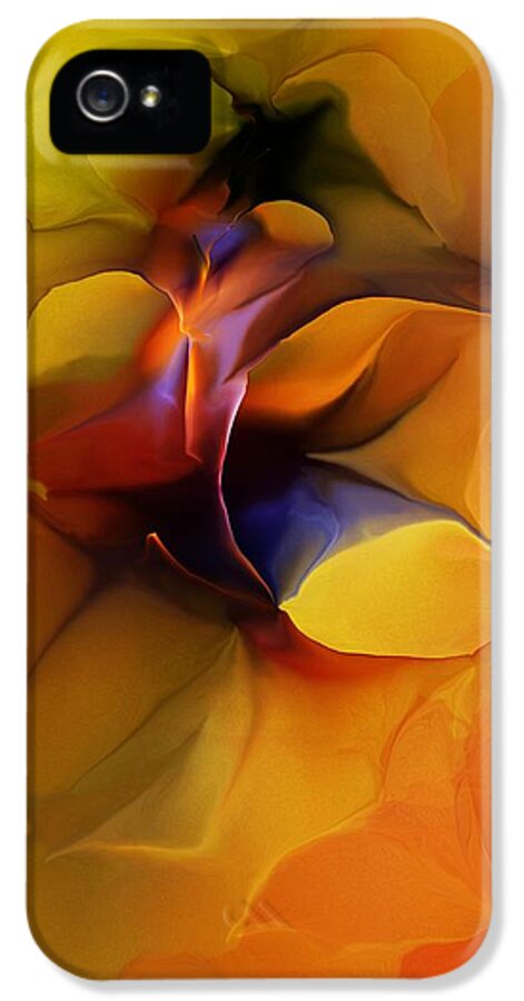Fine Art iPhone 5 Case featuring the digital art Abstract from Within by David Lane