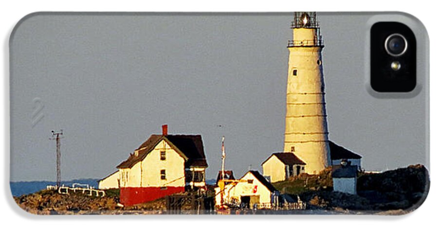 Boston Light iPhone 5 Case featuring the photograph Boston Light by Georgia Clare